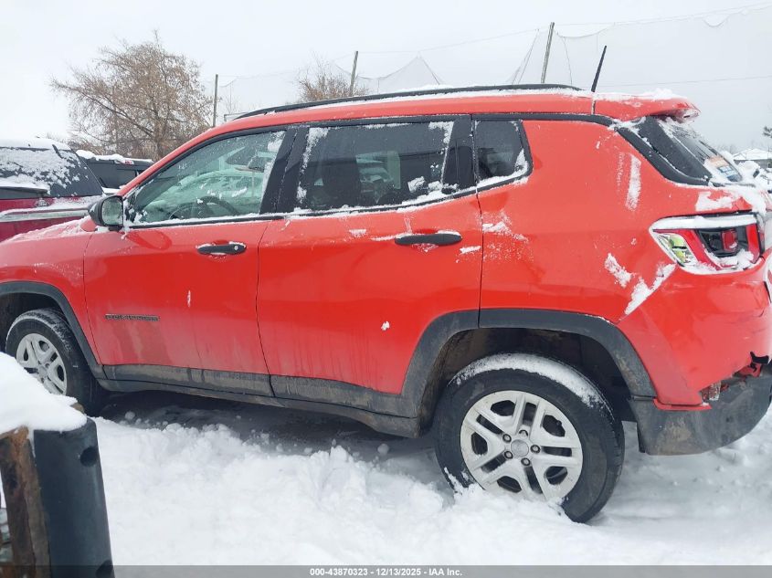 2017 Jeep New Compass Sport 4X4 VIN: 3C4NJDAB3HT647212 Lot: 43870323