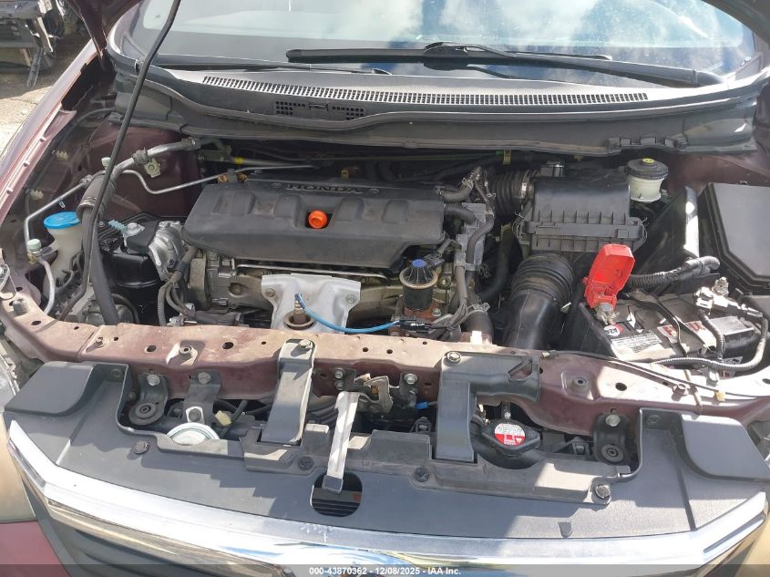 2012 Honda Civic Lx VIN: 2HGFB2F50CH572464 Lot: 43870362