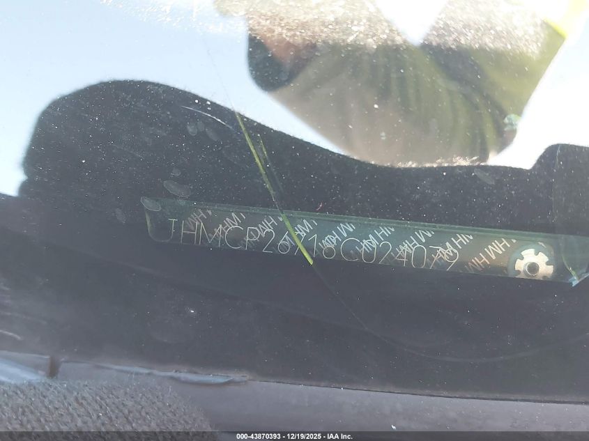 2008 Honda Accord 2.4 Ex VIN: JHMCP26718C024079 Lot: 43870393