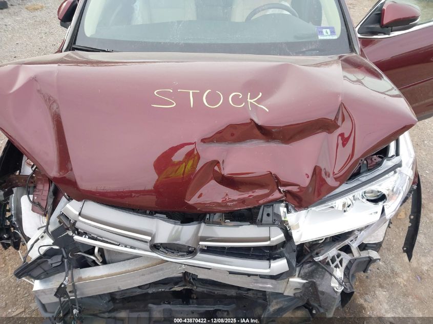 2019 Toyota Highlander Xle VIN: 5TDJZRFH0KS918309 Lot: 43870422