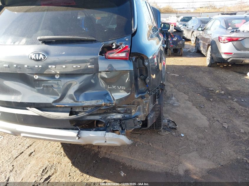 2020 Kia Telluride Lx VIN: 5XYP2DHC2LG054767 Lot: 43870434