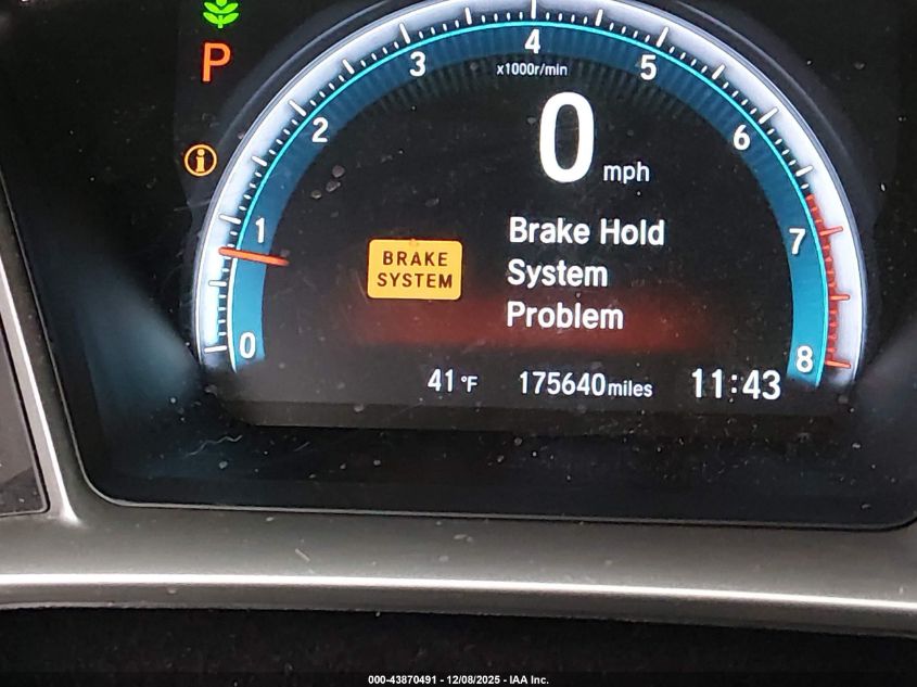 2016 Honda Civic Ex VIN: 19XFC2F70GE063151 Lot: 43870491