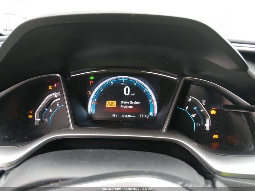 2016 Honda Civic Ex VIN: 19XFC2F70GE063151 Lot: 43870491