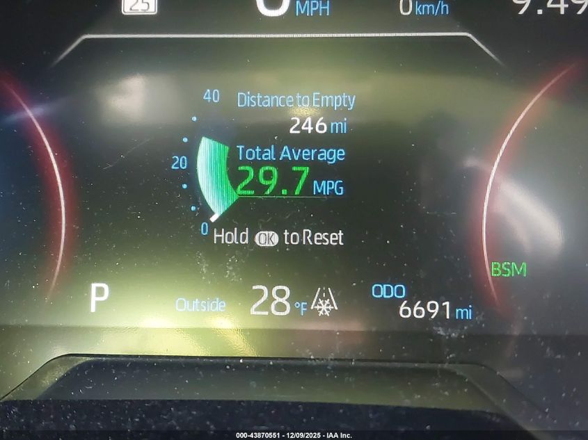 2025 Toyota Rav4 Xle VIN: 2T3P1RFV2SW557364 Lot: 43870551