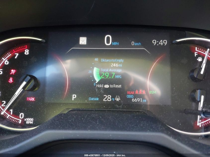 2025 Toyota Rav4 Xle VIN: 2T3P1RFV2SW557364 Lot: 43870551