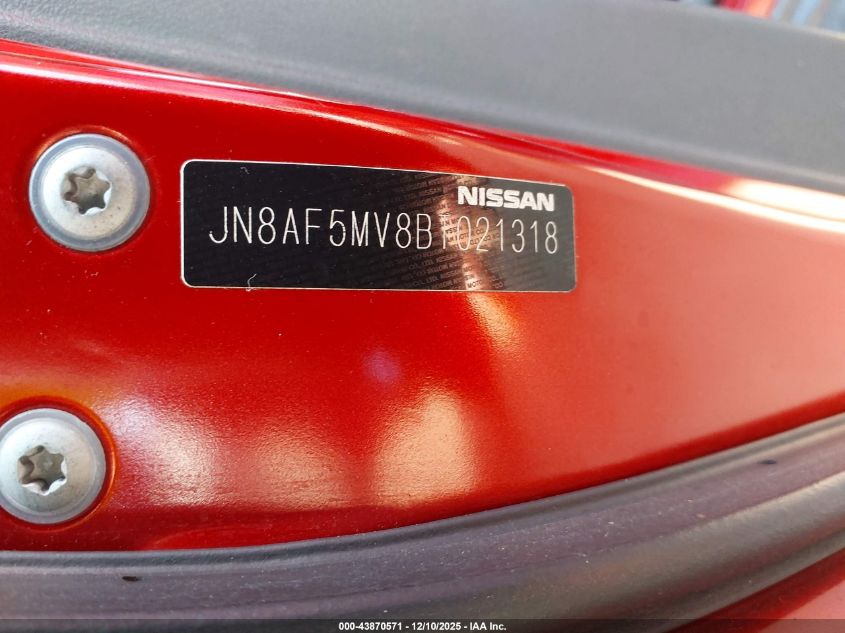 2011 Nissan Juke Sl VIN: JN8AF5MV8BT021318 Lot: 43870571