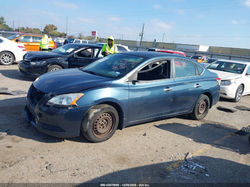 2014 Nissan Sentra S VIN: 3N1AB7AP2EL683898 Lot: 43870588