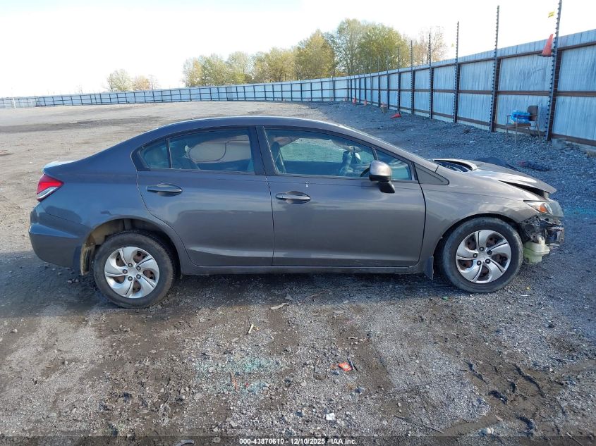 2013 Honda Civic Lx VIN: 19XFB2F5XDE040277 Lot: 43870610