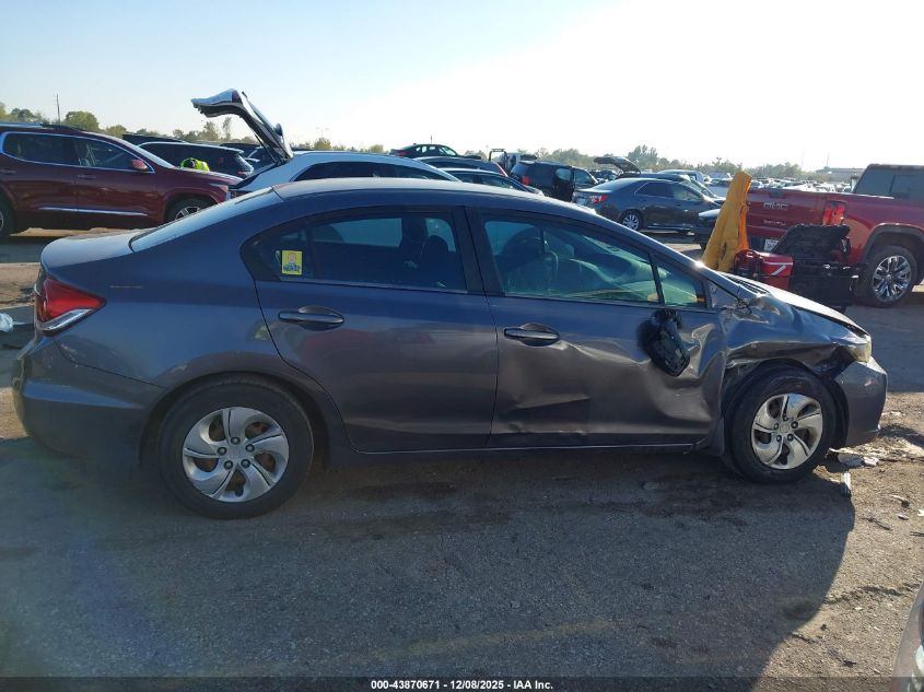 2015 Honda Civic Lx VIN: 19XFB2F55FE088143 Lot: 43870671