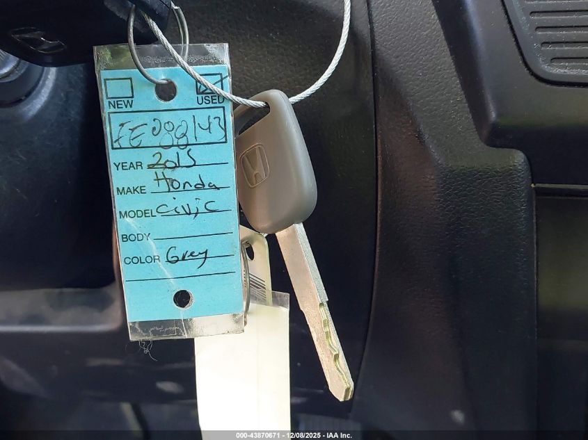 2015 Honda Civic Lx VIN: 19XFB2F55FE088143 Lot: 43870671