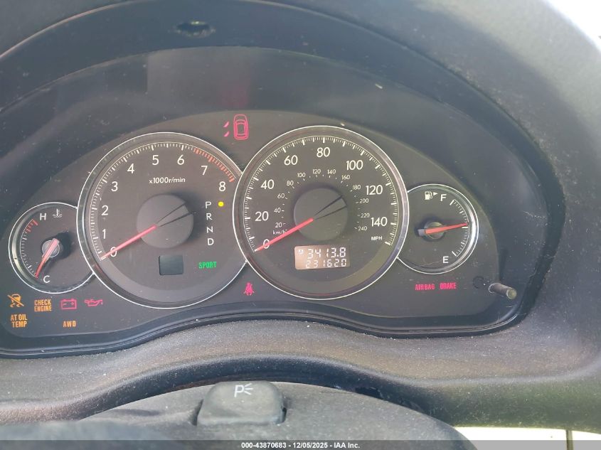 2009 Subaru Outback 2.5I VIN: 4S4BP61C697328894 Lot: 43870683