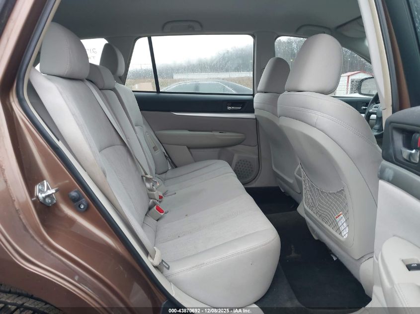 2013 Subaru Outback 2.5I VIN: 4S4BRCAC2D3322342 Lot: 43870692