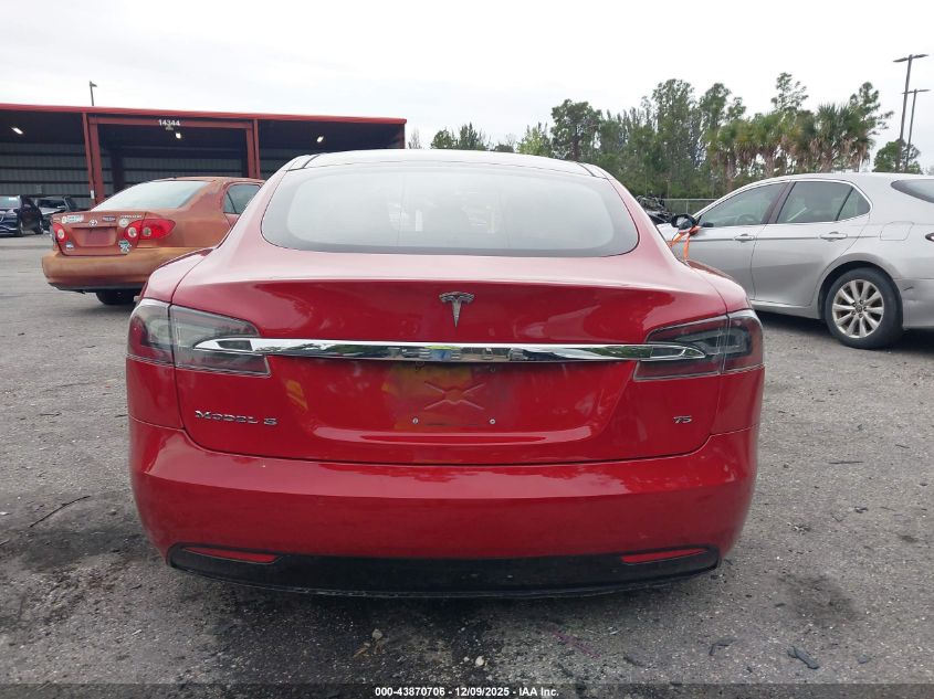 2016 Tesla Model S 60/70/75/85 VIN: 5YJSA1E10GF156273 Lot: 43870706