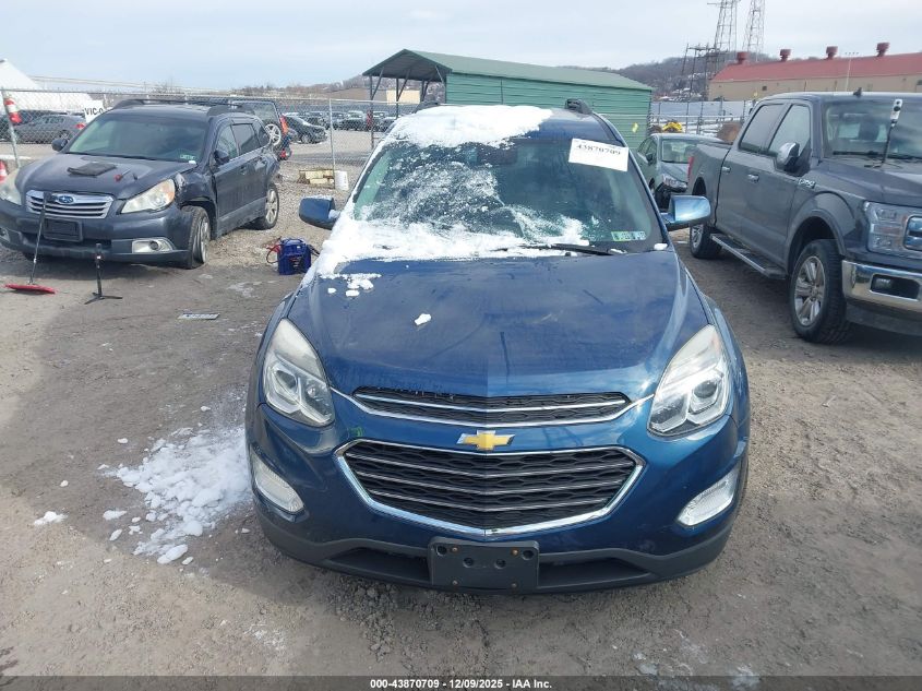 2016 Chevrolet Equinox Lt VIN: 2GNFLFE34G6273085 Lot: 43870709