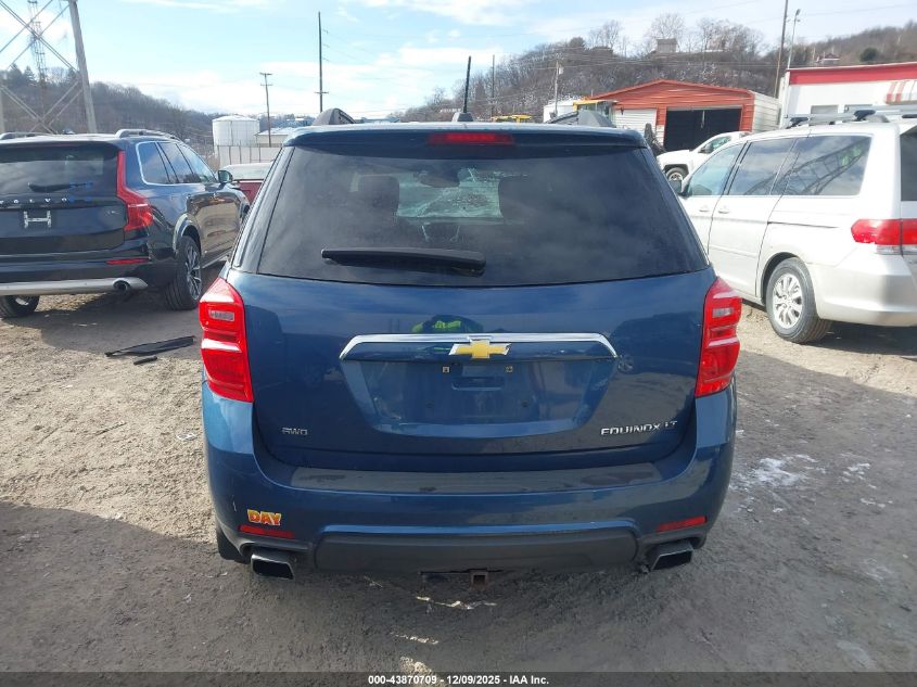 2016 Chevrolet Equinox Lt VIN: 2GNFLFE34G6273085 Lot: 43870709