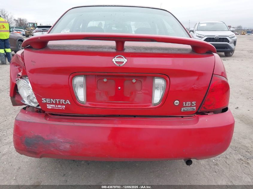 2006 Nissan Sentra 1.8S VIN: 3N1CB51D36L606686 Lot: 43870783