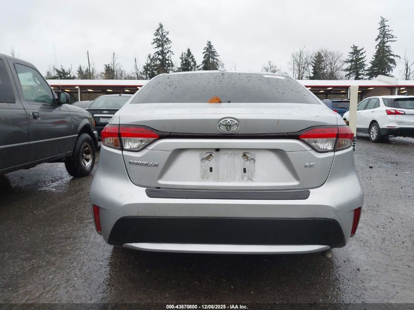 2022 Toyota Corolla Le VIN: JTDEPMAE0N3026543 Lot: 43870800