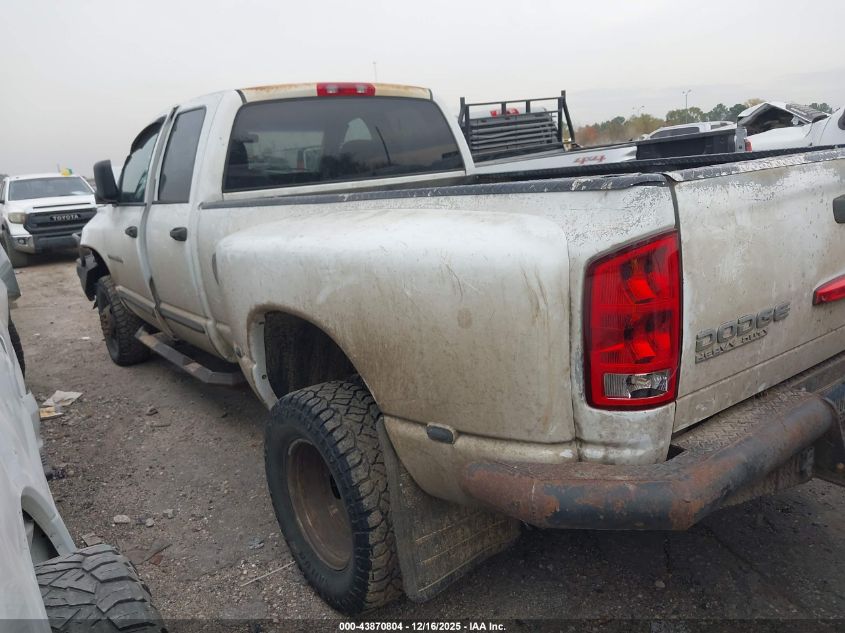 2003 Dodge Ram 3500 Slt/Laramie/St VIN: 3D7MU48C83G798104 Lot: 43870804