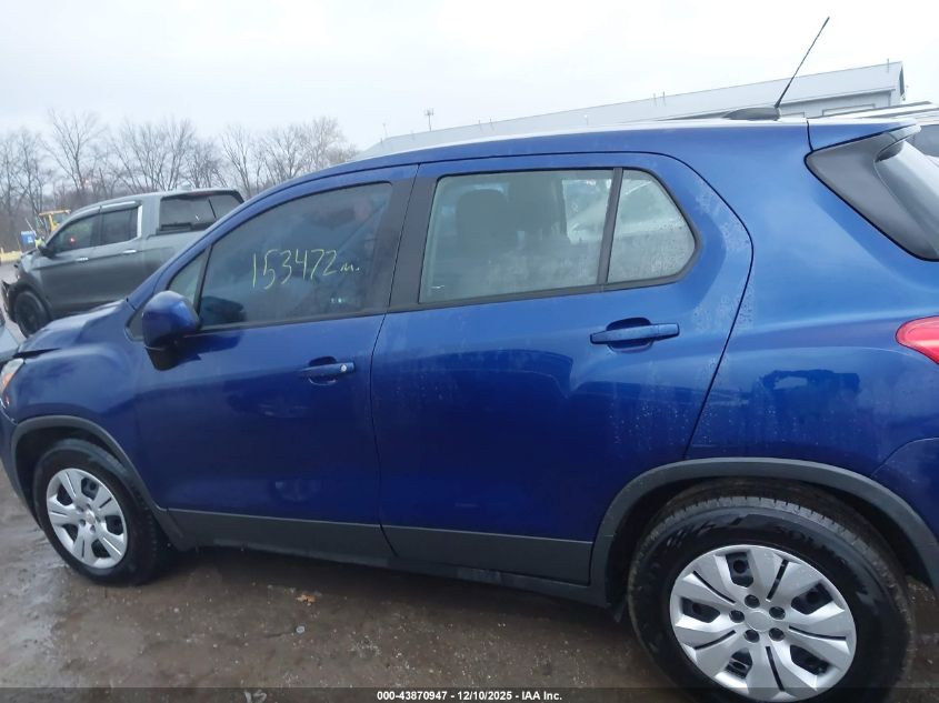 2017 Chevrolet Trax Ls VIN: 3GNCJKSB4HL196034 Lot: 43870947