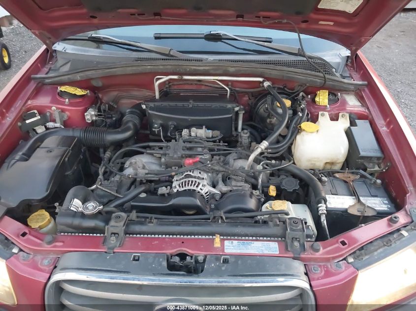 2004 Subaru Forester 2.5X VIN: JF1SG63694H737458 Lot: 43871001