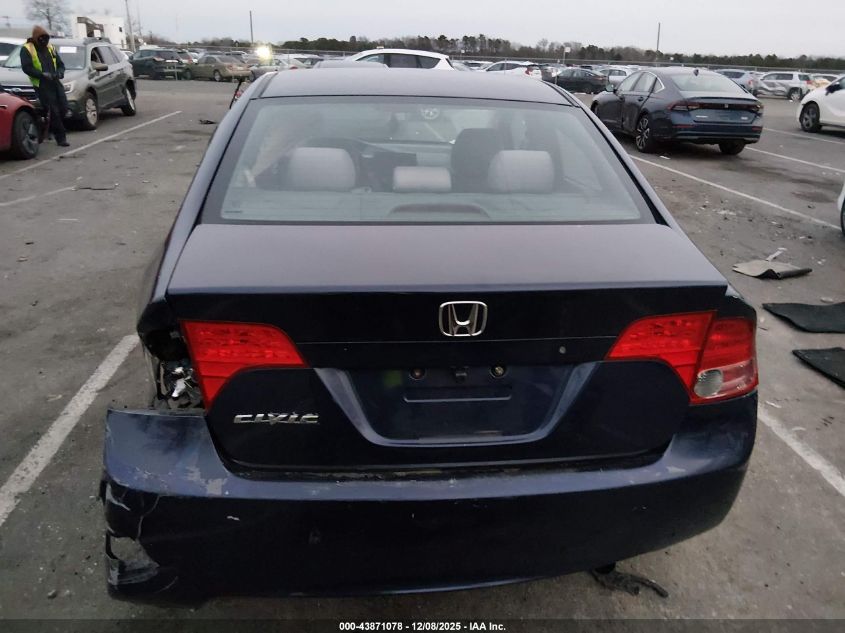 2007 Honda Civic Lx VIN: 1HGFA165X7L021609 Lot: 43871078