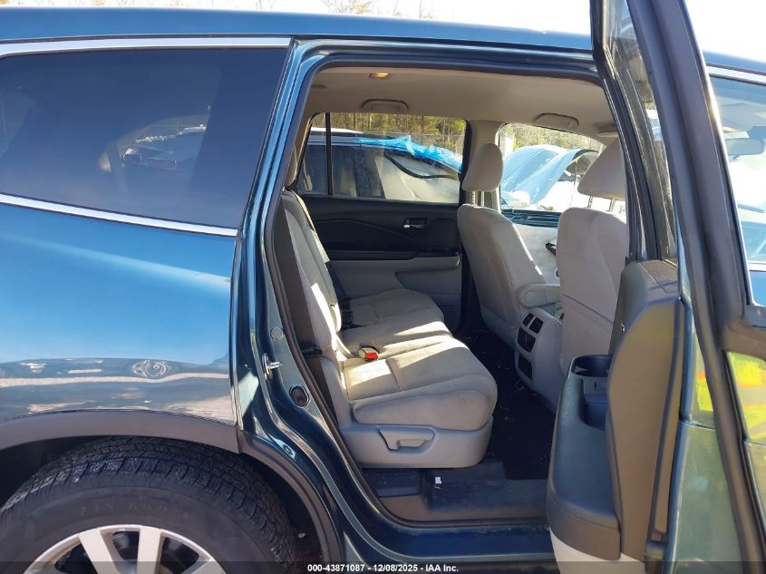 2019 Honda Pilot Lx VIN: 5FNYF6H17KB098949 Lot: 43871087