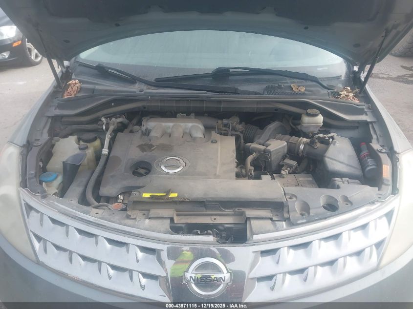 2006 Nissan Murano Sl VIN: JN8AZ08W16W533181 Lot: 43871115