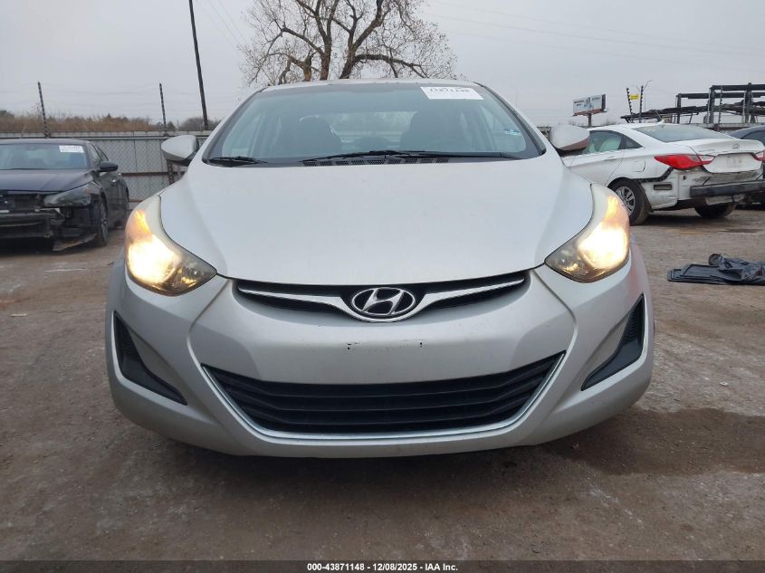 2016 Hyundai Elantra Se VIN: 5NPDH4AE1GH727219 Lot: 43871148