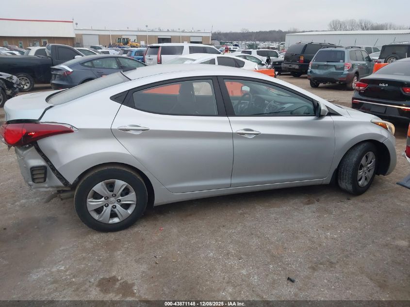 2016 Hyundai Elantra Se VIN: 5NPDH4AE1GH727219 Lot: 43871148