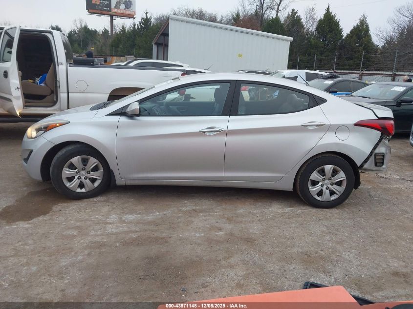 2016 Hyundai Elantra Se VIN: 5NPDH4AE1GH727219 Lot: 43871148