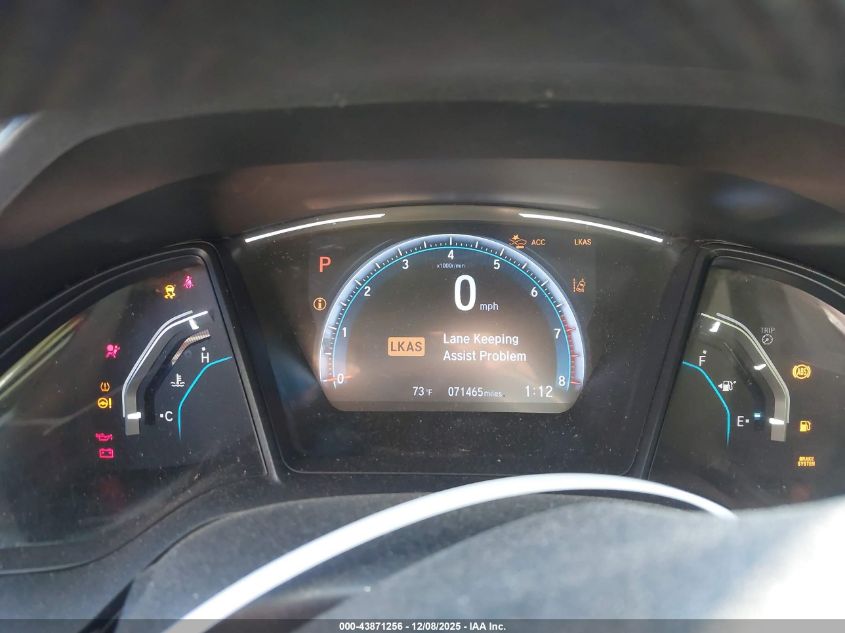 2019 Honda Civic Lx VIN: 2HGFC4B60KH310451 Lot: 43871256