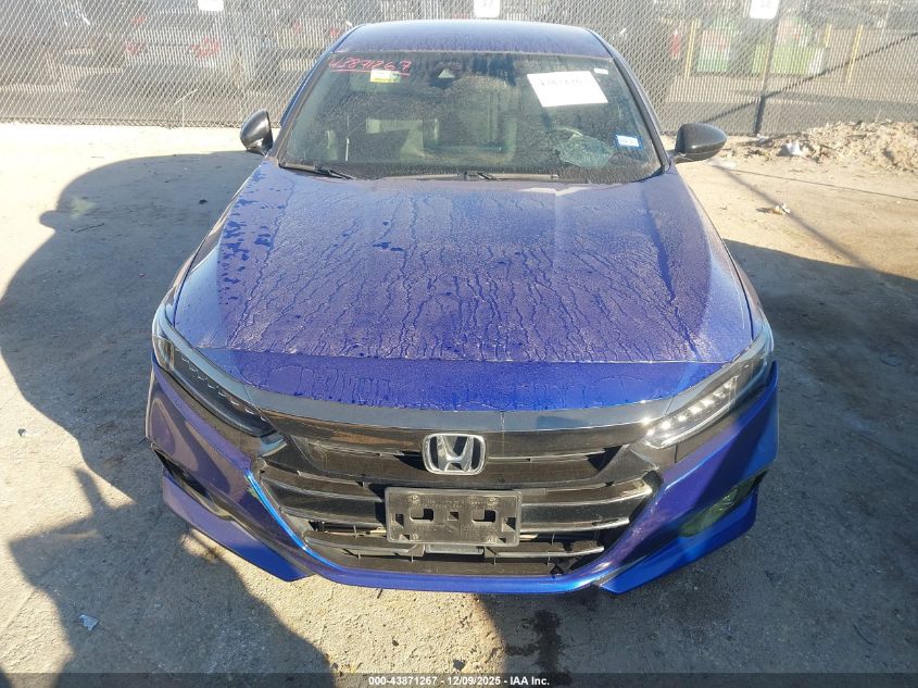 2021 Honda Accord Sport VIN: 1HGCV1F35MA090785 Lot: 43871267
