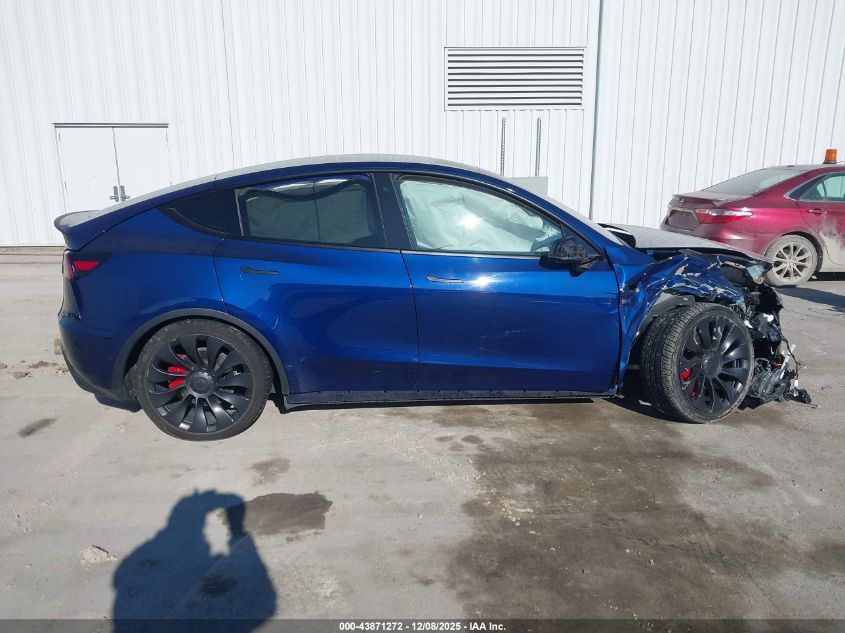 2020 Tesla Model Y VIN: 5YJYGVEF9LF025455 Lot: 43871272