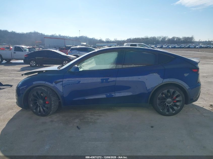 2020 Tesla Model Y VIN: 5YJYGVEF9LF025455 Lot: 43871272