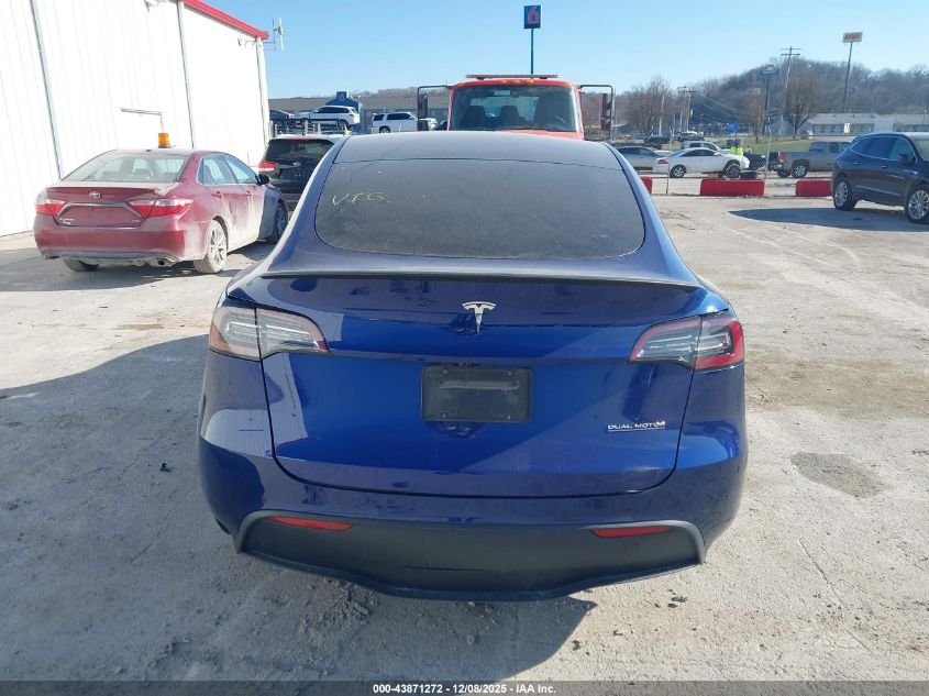 2020 Tesla Model Y VIN: 5YJYGVEF9LF025455 Lot: 43871272