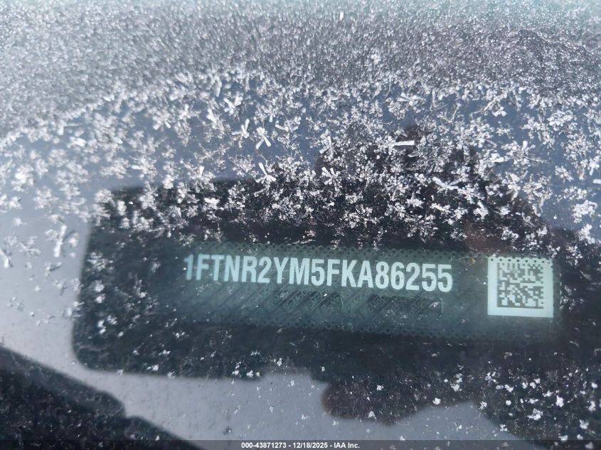 2015 Ford Transit-250 VIN: 1FTNR2YM5FKA86255 Lot: 43871273