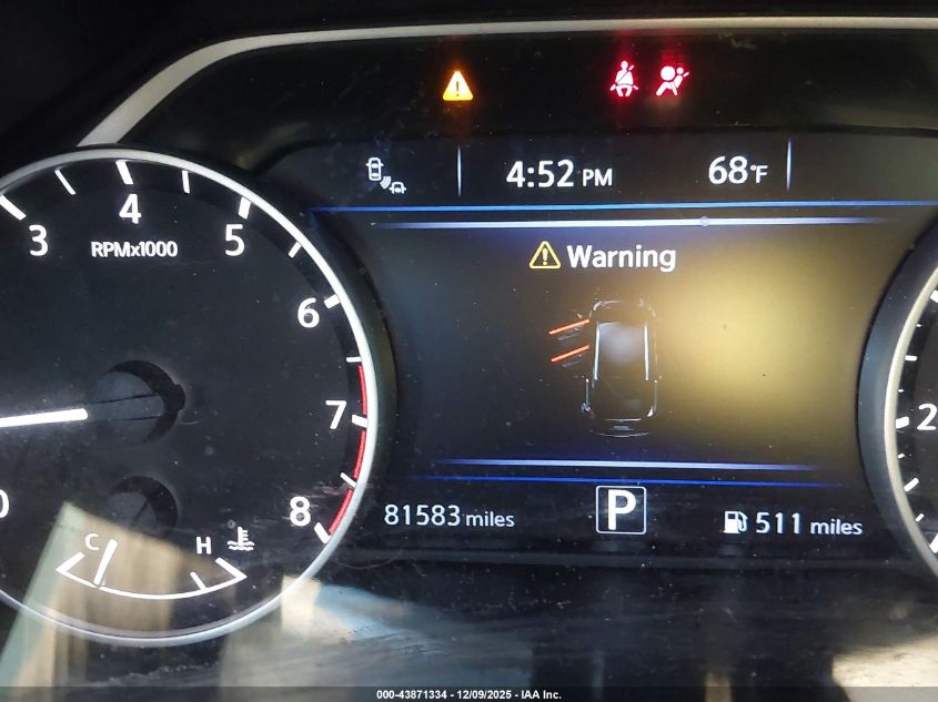 2020 Nissan Murano S Fwd VIN: 5N1AZ2AJXLN150665 Lot: 43871334