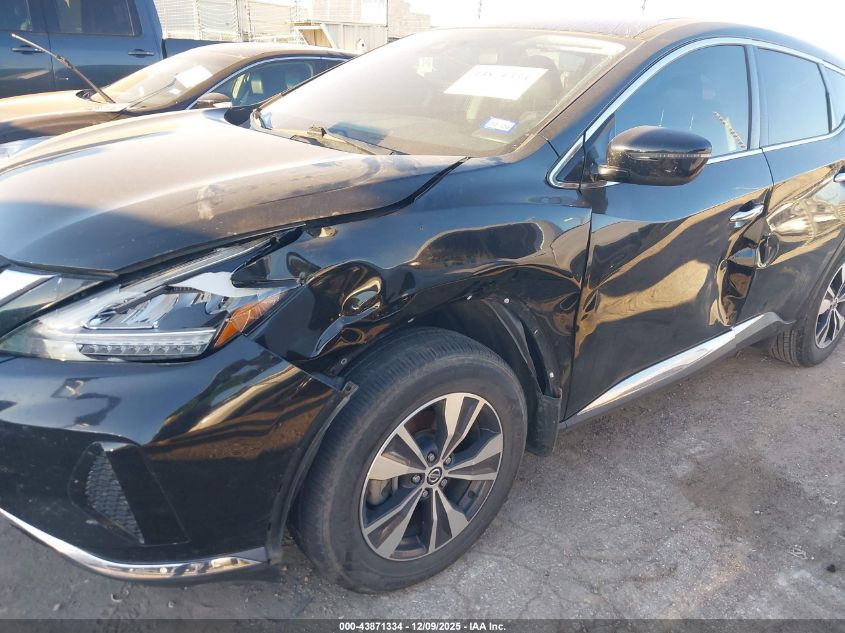 2020 Nissan Murano S Fwd VIN: 5N1AZ2AJXLN150665 Lot: 43871334