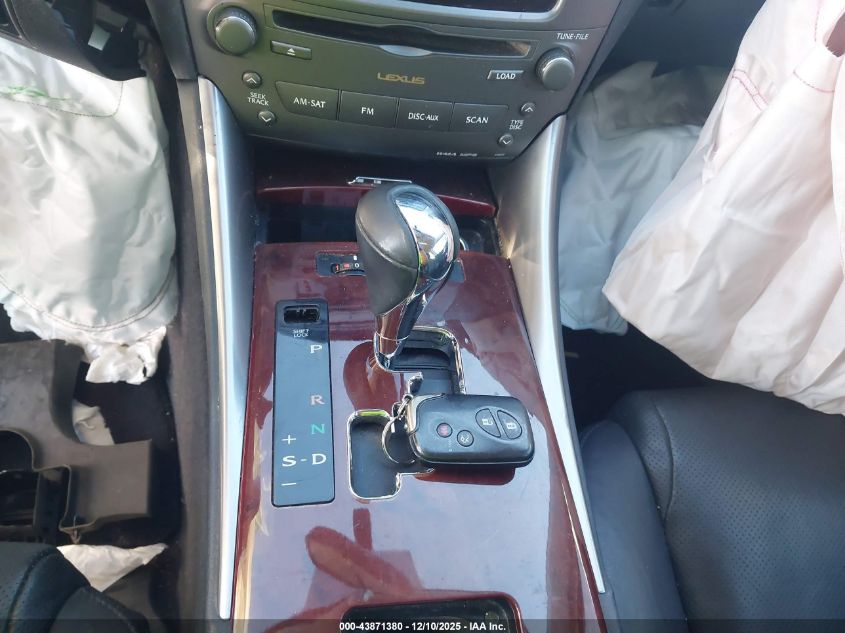 2007 Lexus Is 250 VIN: JTHBK262275036680 Lot: 43871380