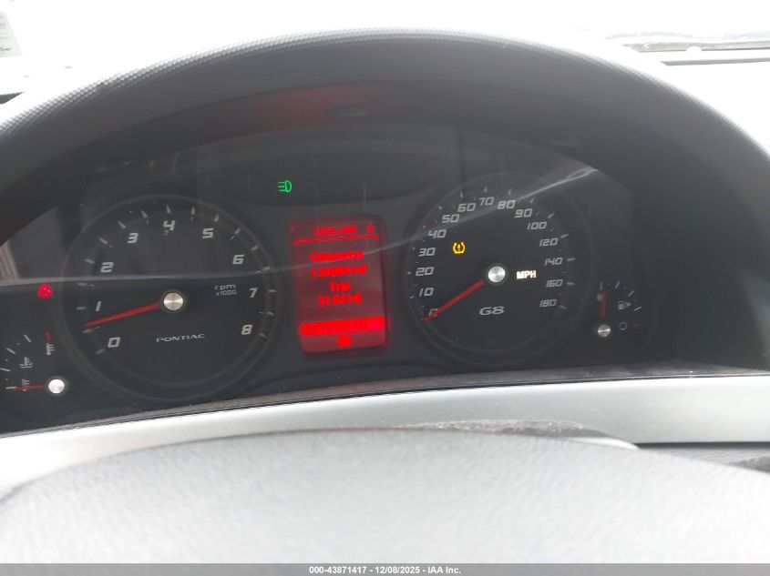 2009 Pontiac G8 VIN: 6G2ER57739L212938 Lot: 43871417