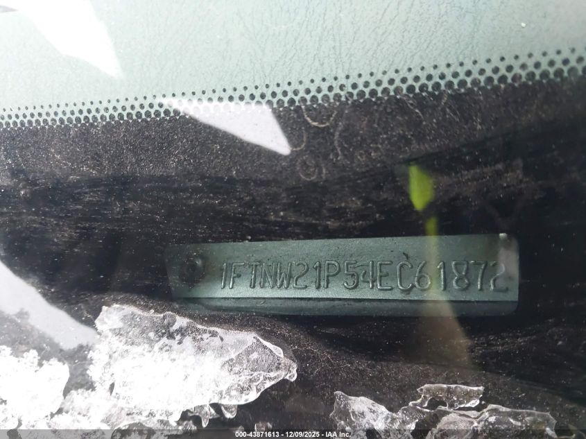 2004 Ford F-250 Lariat/Xl/Xlt VIN: 1FTNW21P54EC61872 Lot: 43871613