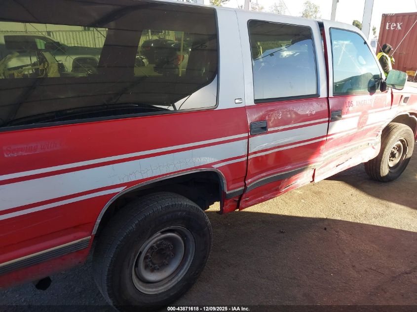 1998 GMC Suburban 2500 Sl VIN: 1GKGC26R7WJ725044 Lot: 43871618