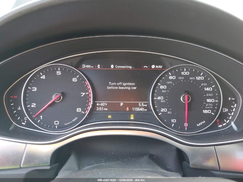 2013 Audi A6 3.0T Premium VIN: WAUGGAFC4DN134453 Lot: 43871625