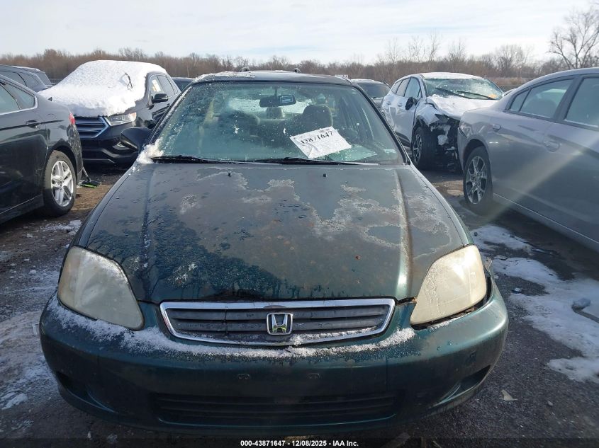 2000 Honda Civic Value Package VIN: 2HGEJ6613YH591150 Lot: 43871647