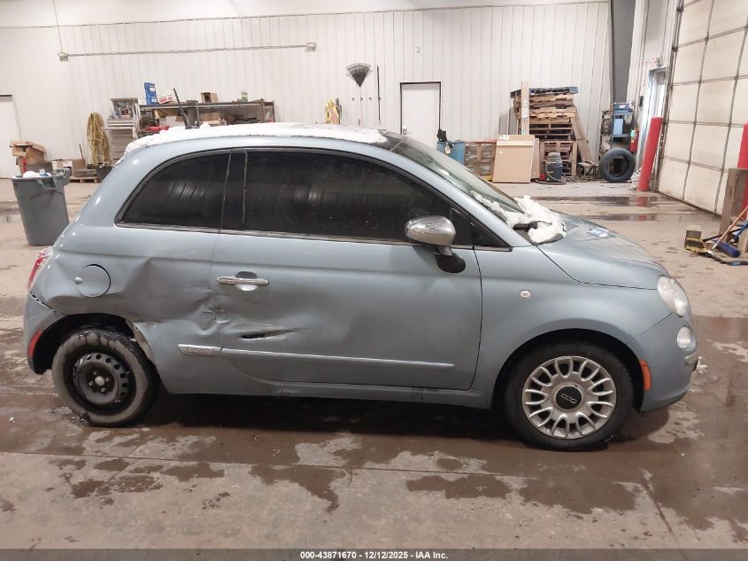 2014 Fiat 500 Lounge VIN: 3C3CFFCR5ET262748 Lot: 43871670