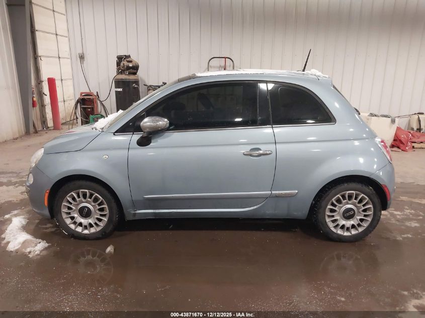 2014 Fiat 500 Lounge VIN: 3C3CFFCR5ET262748 Lot: 43871670