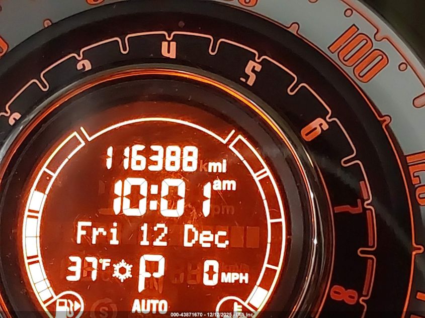 2014 Fiat 500 Lounge VIN: 3C3CFFCR5ET262748 Lot: 43871670