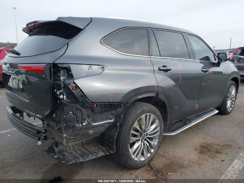 2020 Toyota Highlander Platinum VIN: 5TDFZRBH8LS055448 Lot: 43871677