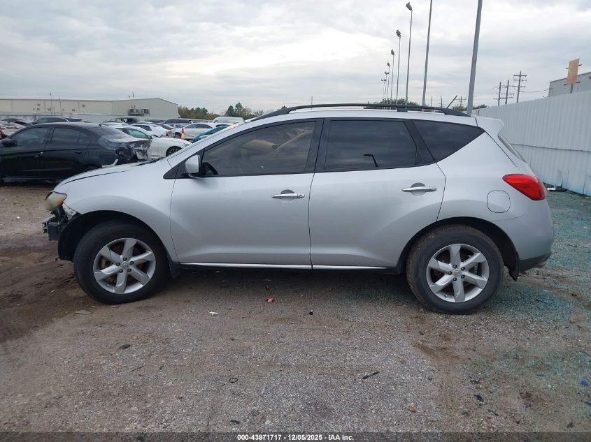 2009 Nissan Murano Sl VIN: JN8AZ18U09W004300 Lot: 43871717