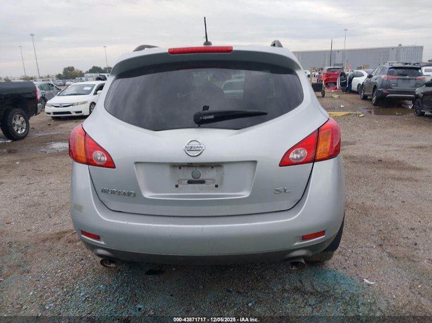 2009 Nissan Murano Sl VIN: JN8AZ18U09W004300 Lot: 43871717